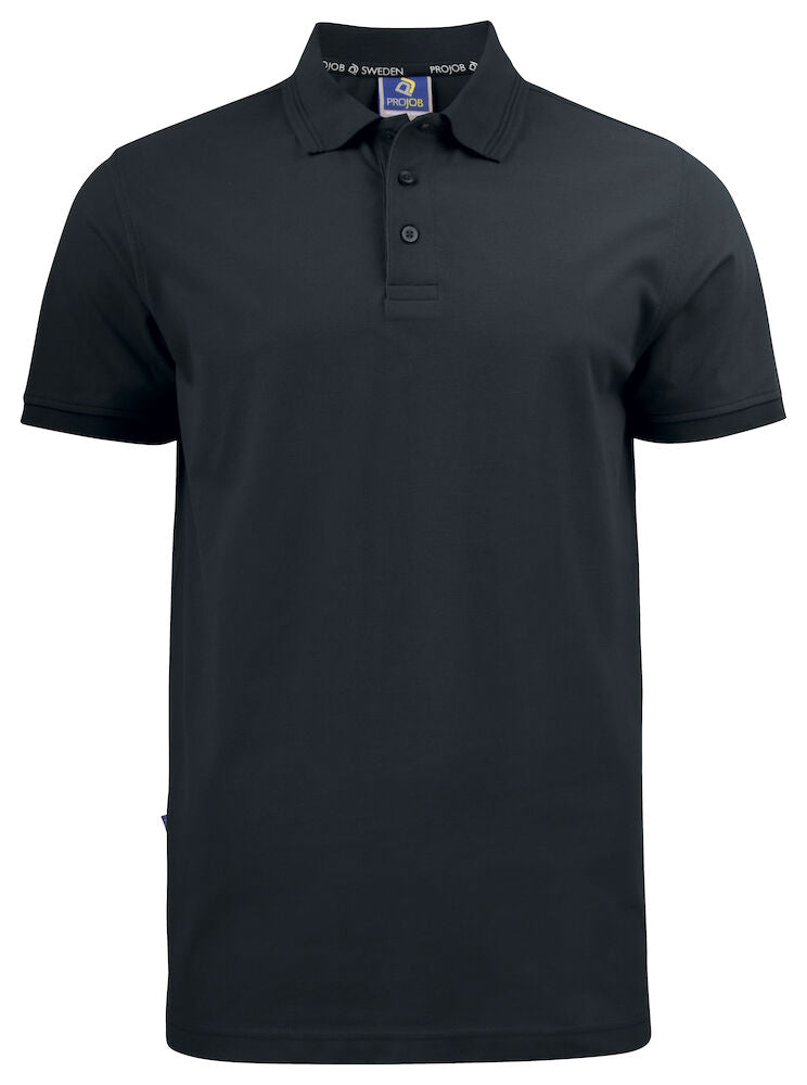 United Brands 2021 Pro-Job Mens Pique Polo - Dalton Safety - Black