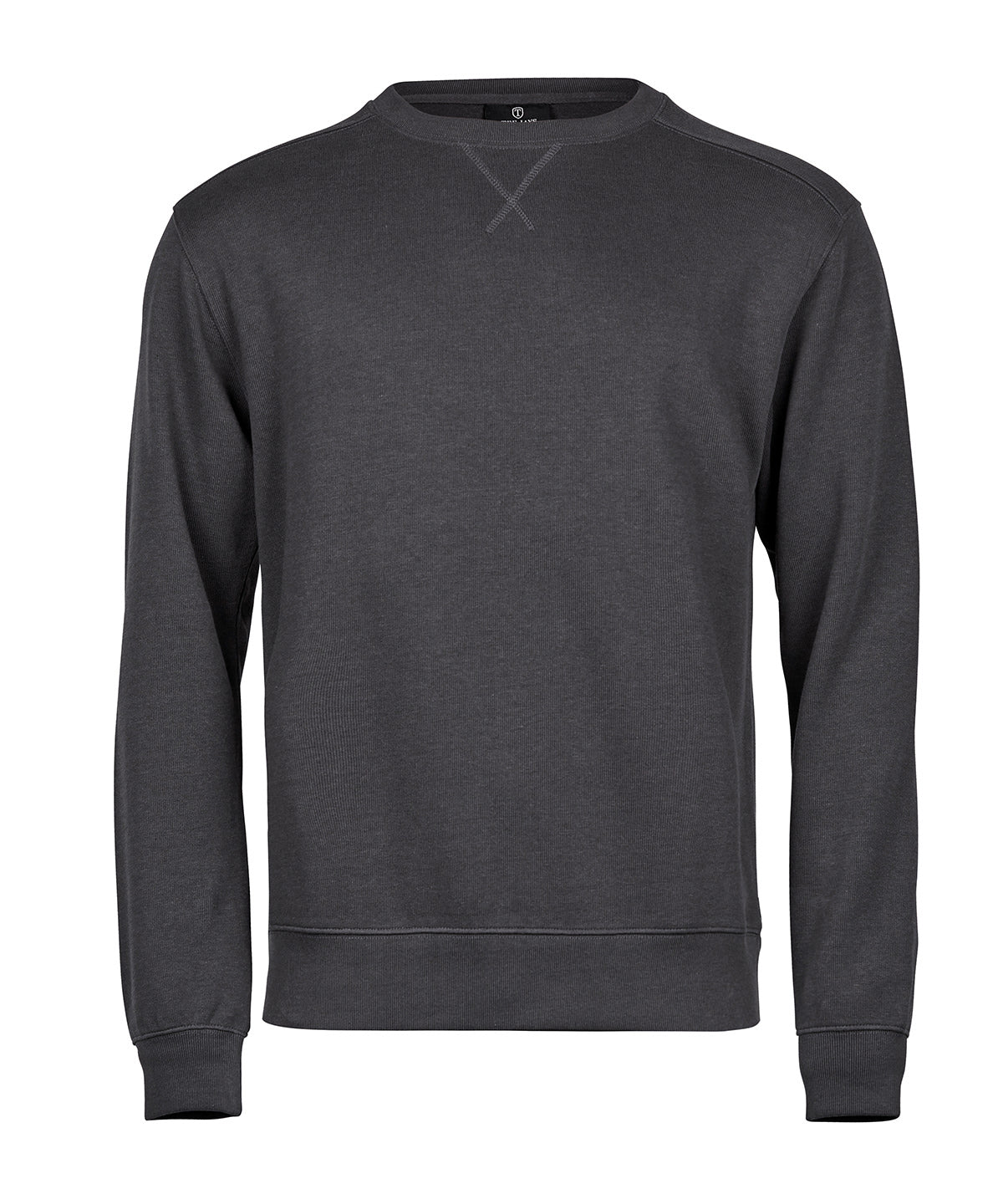 Mens Ribbed Interlock Crew Neck