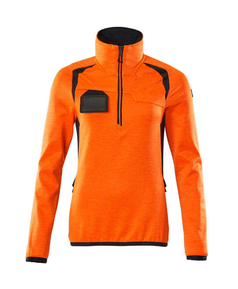 MASCOT®ACCELERATE SAFE Fleece jumper with half zip 19353 - DaltonSafety