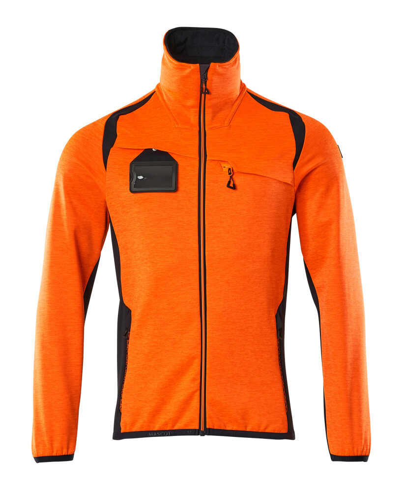 MASCOT®ACCELERATE SAFE Fleece jumper with zipper 19403 - DaltonSafety