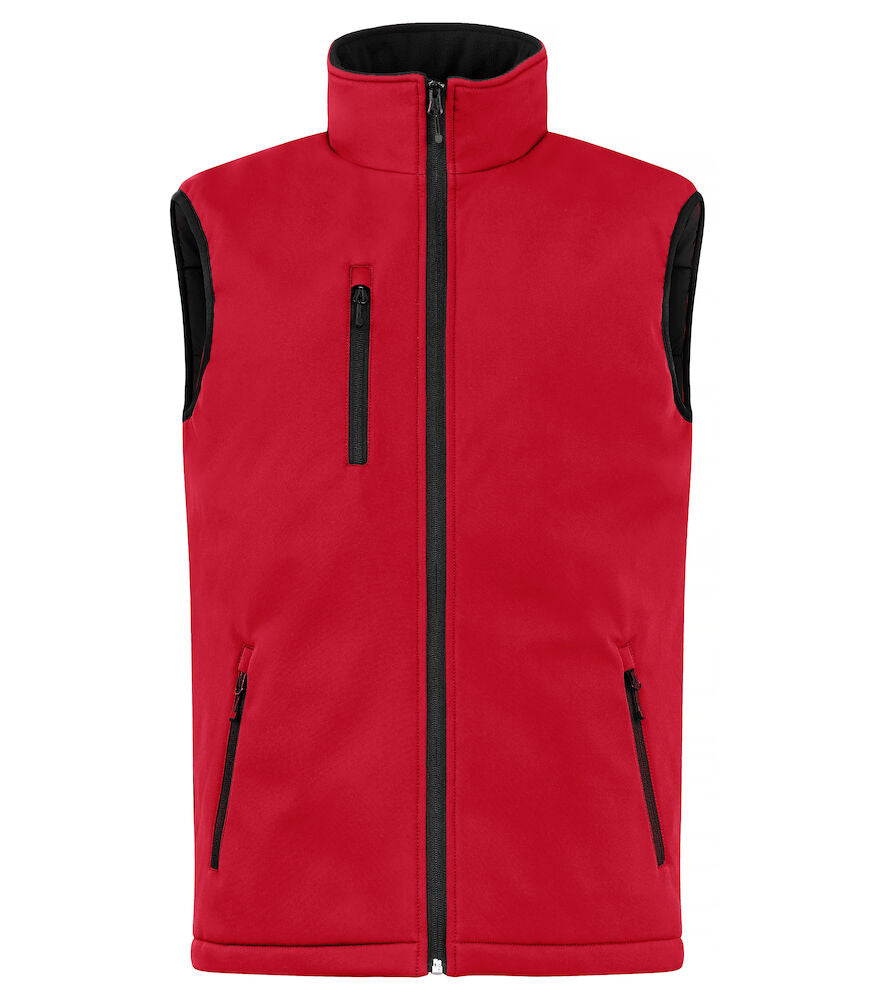 United Brands Clique Mens Padded Softshell Gilet - Dalton Safety - Red 