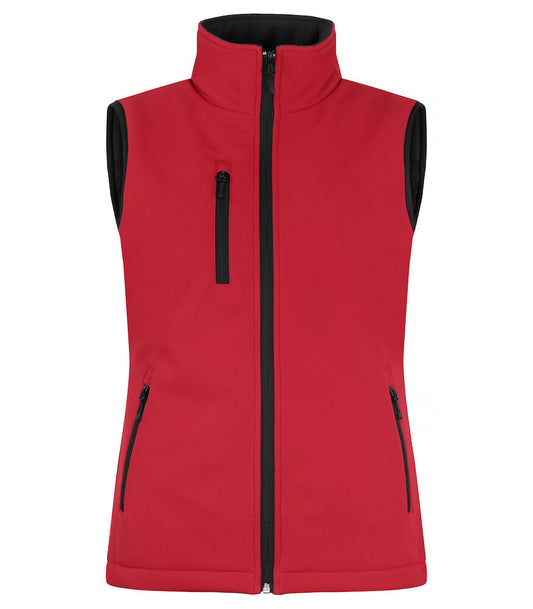 United Brands Clique Womens Padded Softshell Vest - Dalton Safety - Red 