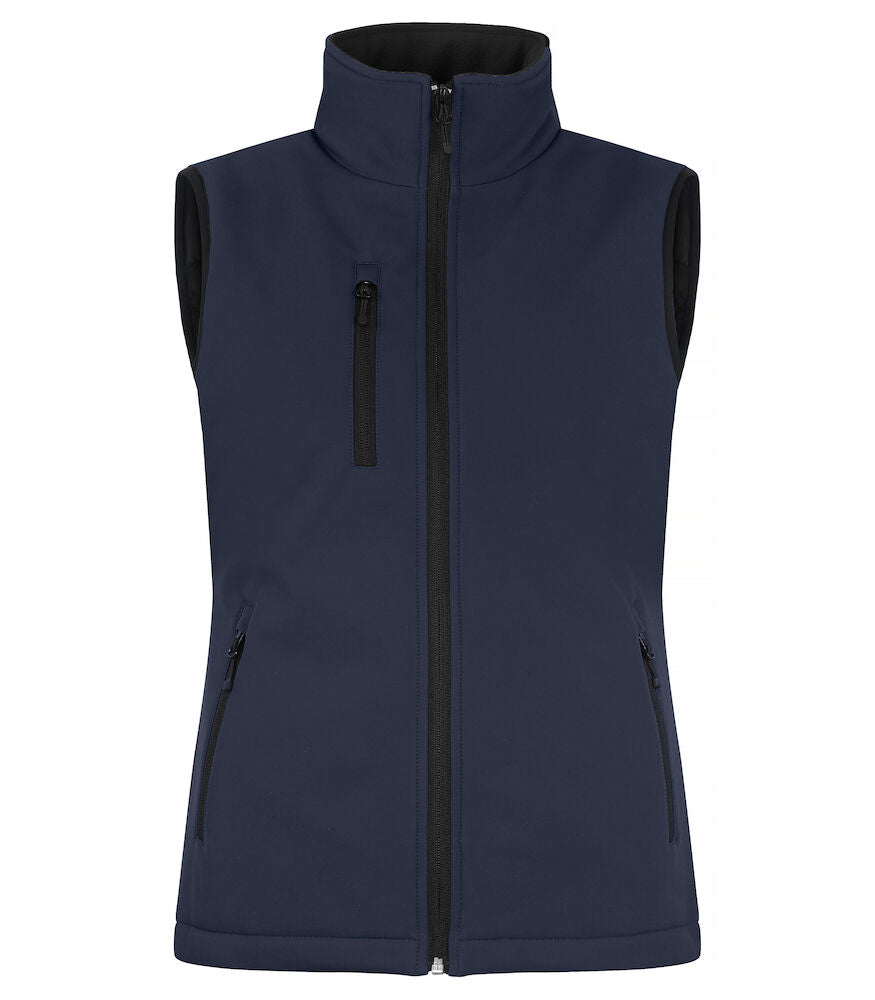 United Brands Clique Womens Padded Softshell Vest - Dalton Safety - Navy Blue 