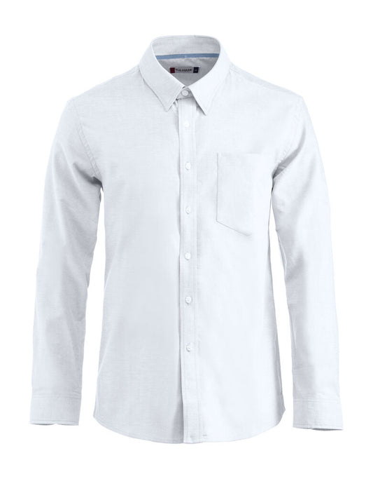 United Brands Clique Oxford Mens Long Sleeve Shirt - Dalton Safety - White 