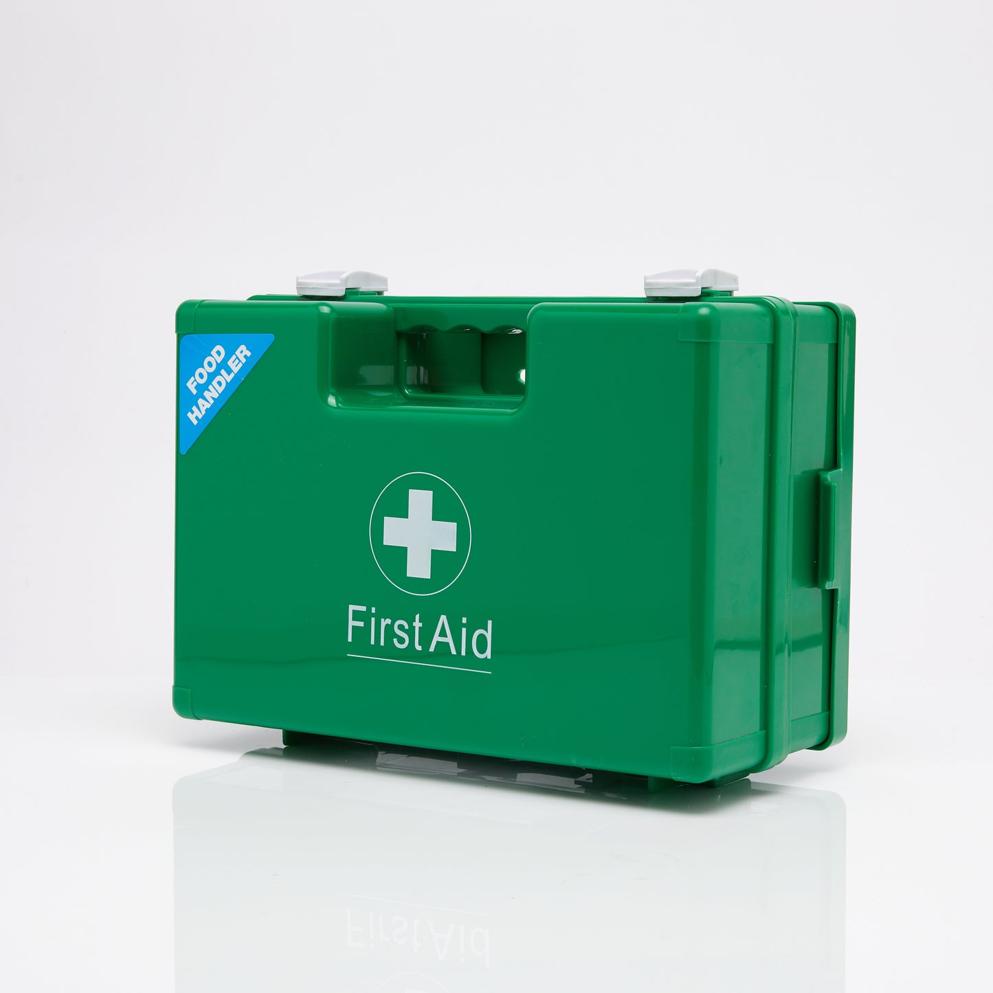 Crest Medical Blue Dot 10 Person HSE Catering First Aid Kit in ABS Box side and front 