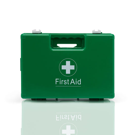 Blue Dot 10 Person HSE First Aid Kit in ABS Box front 