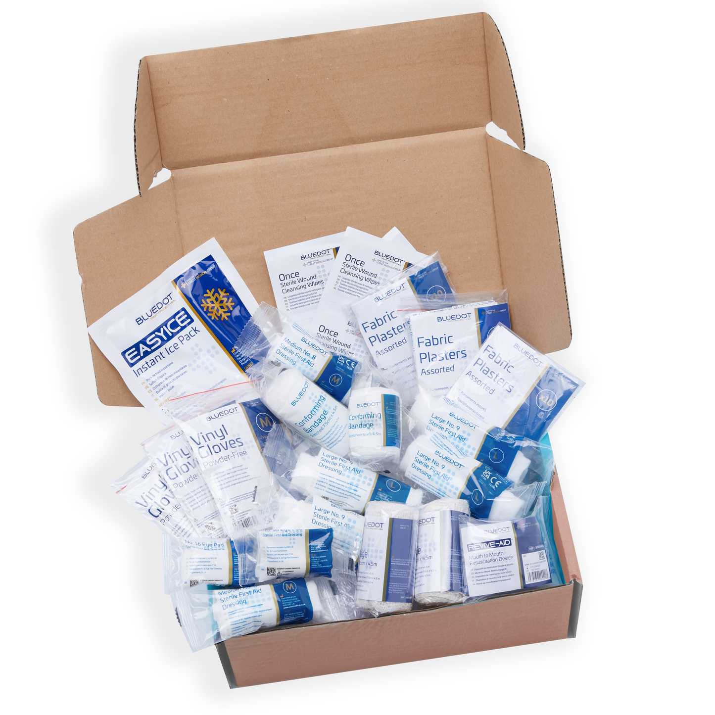 Blue Dot 10 Person HSE Catering First Aid Kit Refill