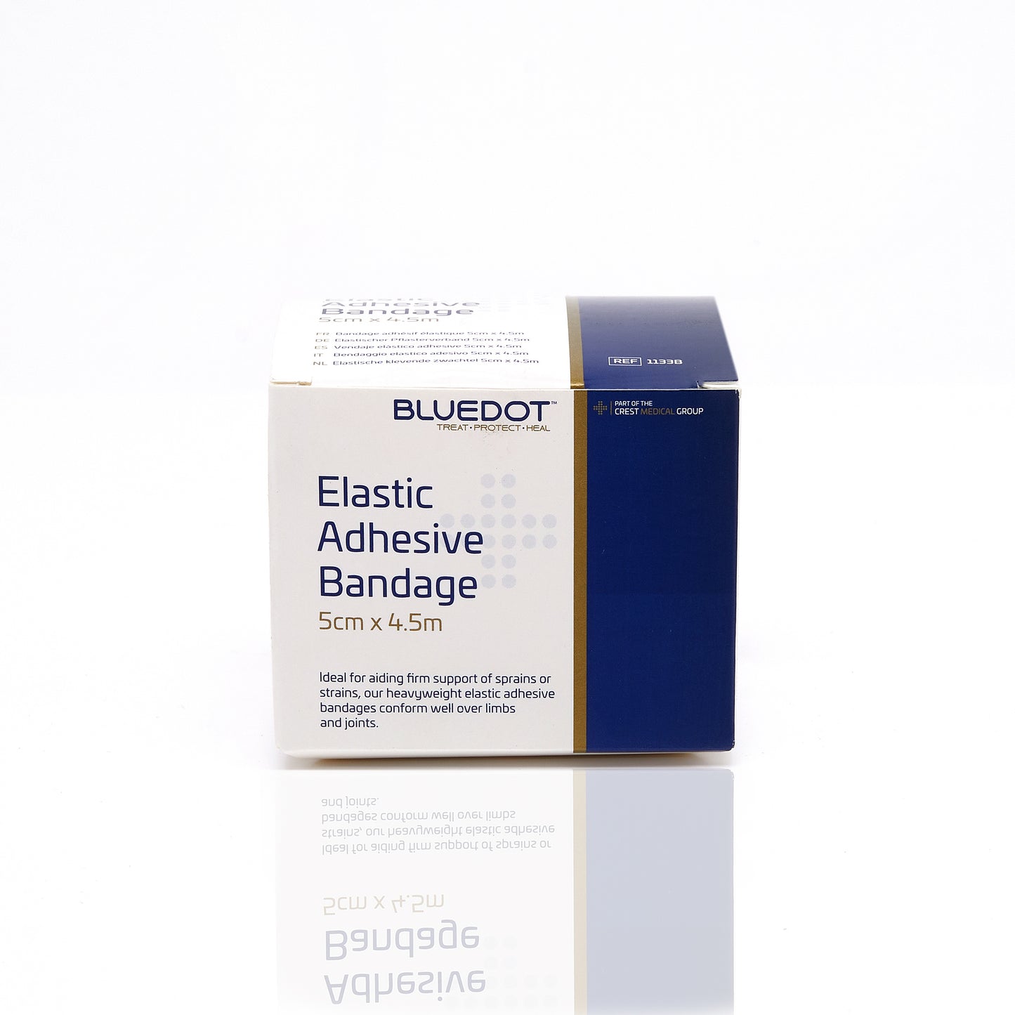 Blue Dot Boxed Elastic Adhesive Bandage 5cm x 4.5m