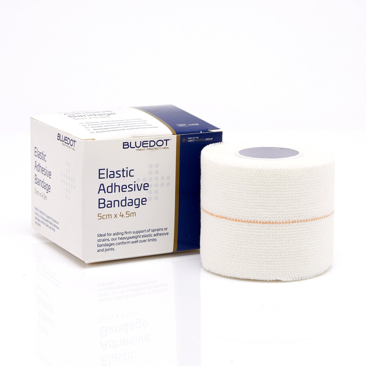 Blue Dot Boxed Elastic Adhesive Bandage 5cm x 4.5m