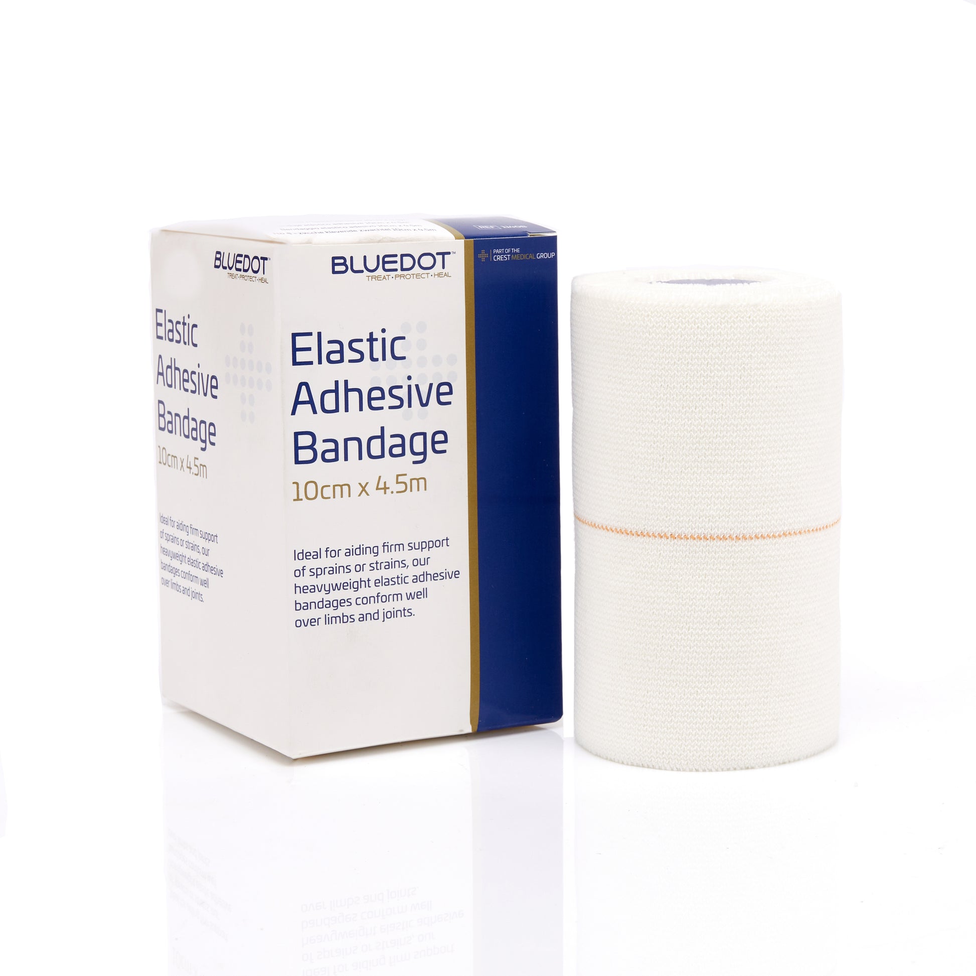 Blue Dot Boxed Elastic Adhesive Bandage 7.5cm x 4.5m box and roll 