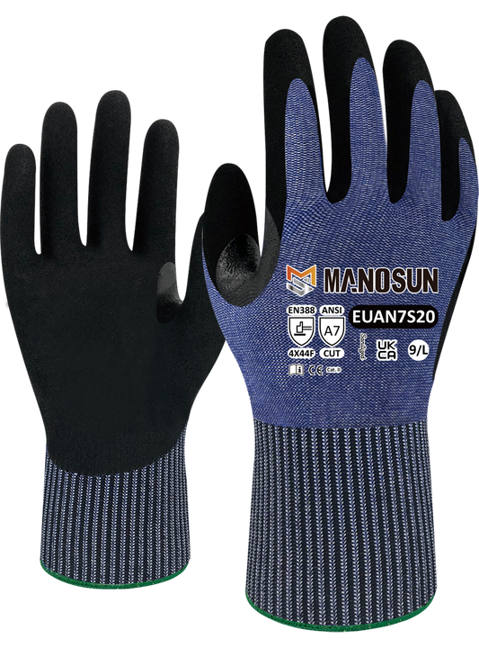 EUAN7S20 Cut Level F Nitrile Glove Gauge 13 - DaltonSafety
