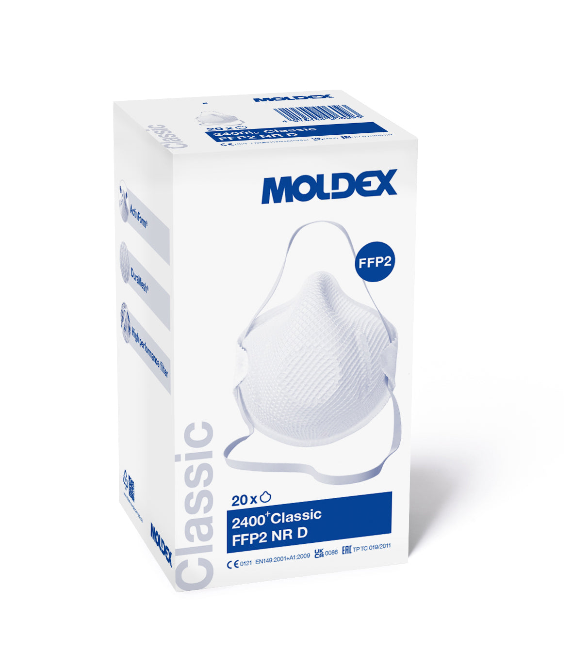 Moldex 2400 Classic FFP2 non valved mask (Box of 20) - DaltonSafety