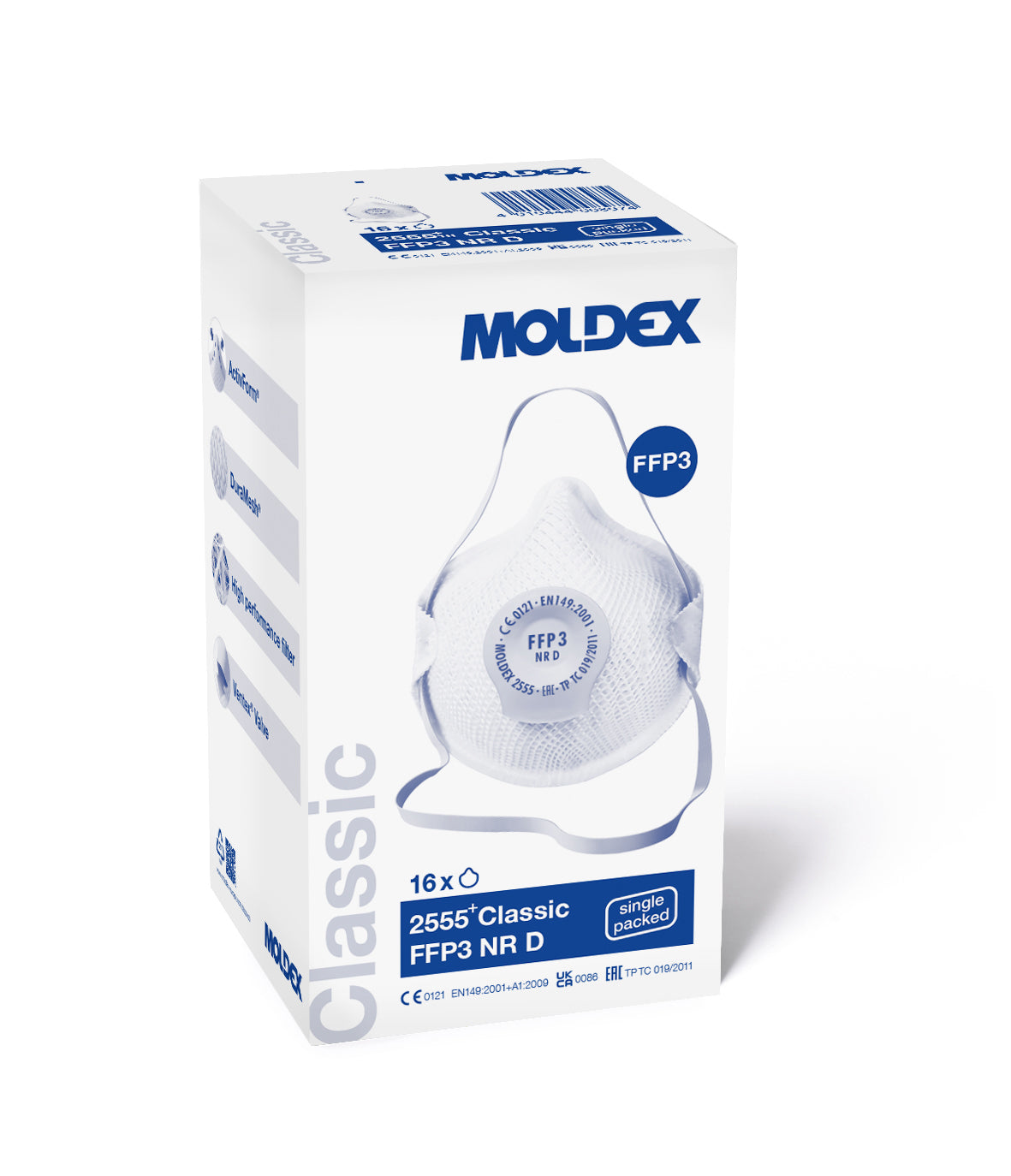 Moldex 2555 Classic FFP3 Valved Mask (Box 16) - DaltonSafety