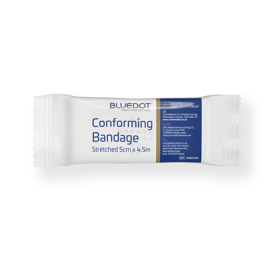 Blue Dot 5cm x 4.5cm Conforming Bandage (Pack of 10)