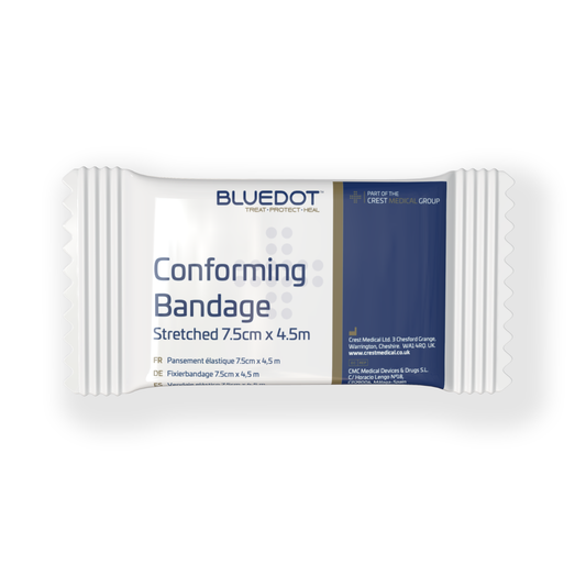 Blue Dot 7.5cm x 4.5m Conforming Bandage (Pack of 10)