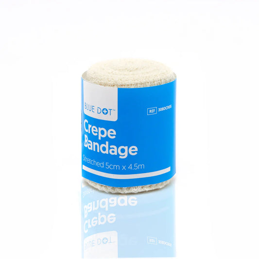 Blue Dot Crepe Bandage