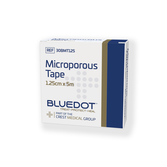 Blue Dot Microporous Tape 1.25cm x 5m