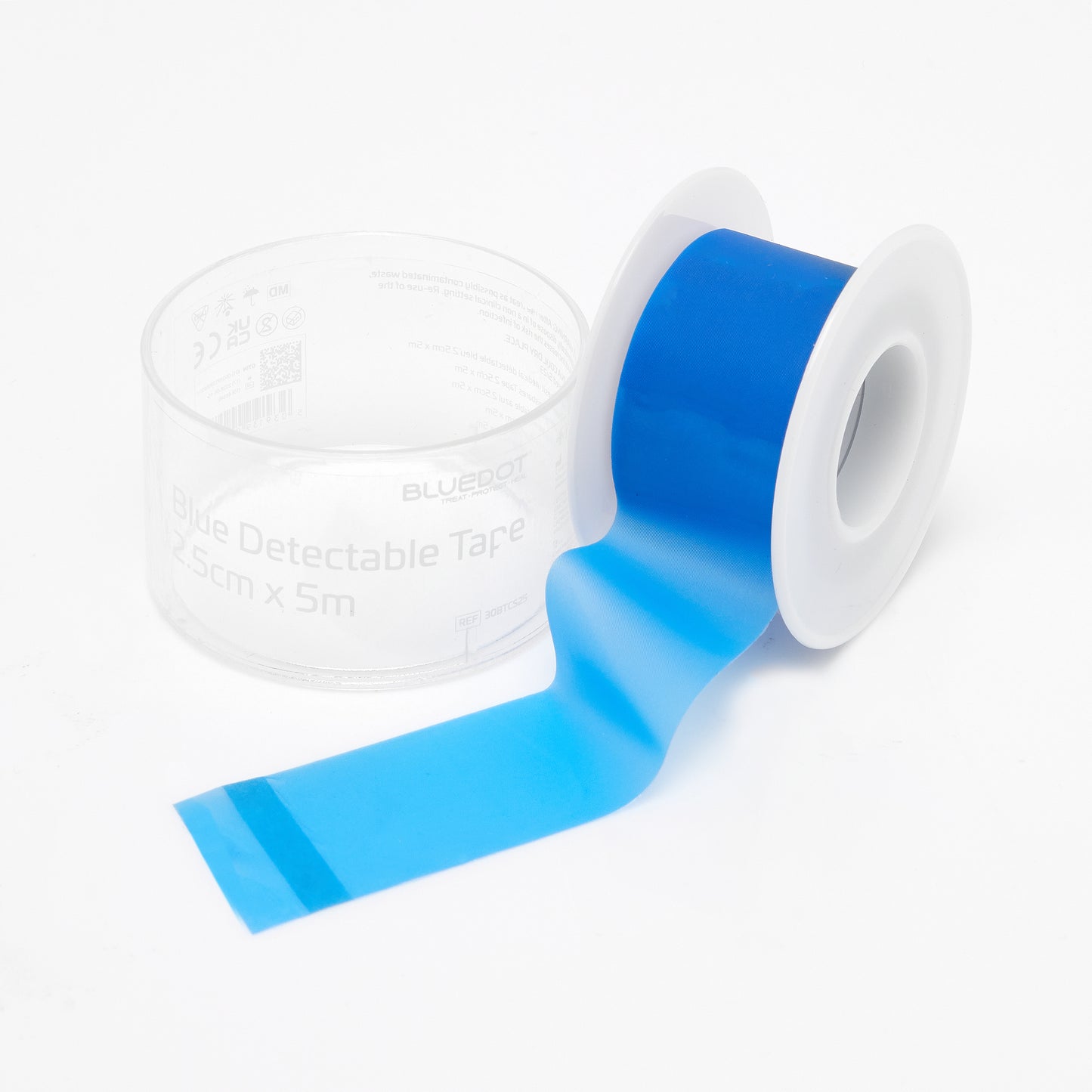 Blue Dot Blue Detectable Tape 2.5cm x 5m