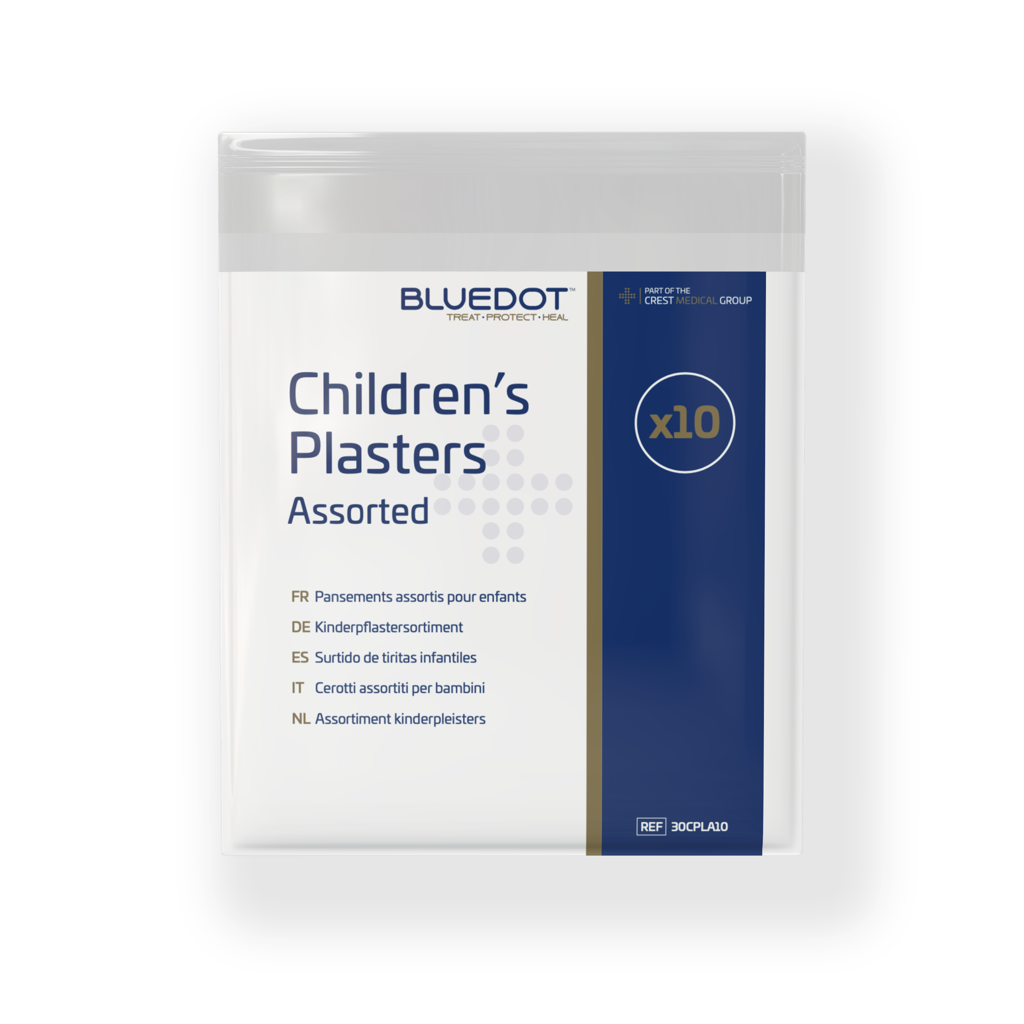 Blue Dot Assorted Childrens Plasters (Pack 10)