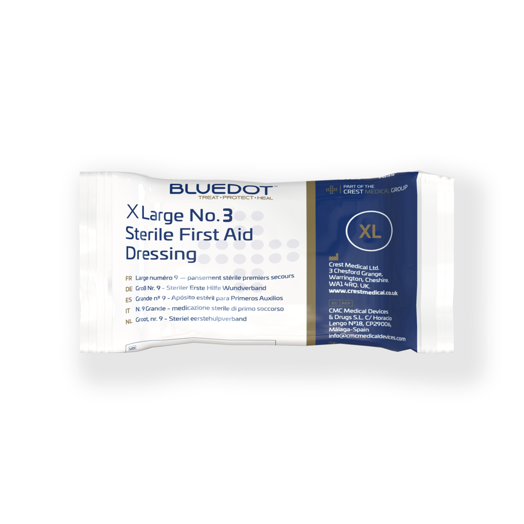 Blue Dot Flow Wrapped Extra-Large No3 Dressing (Pack of 10) 