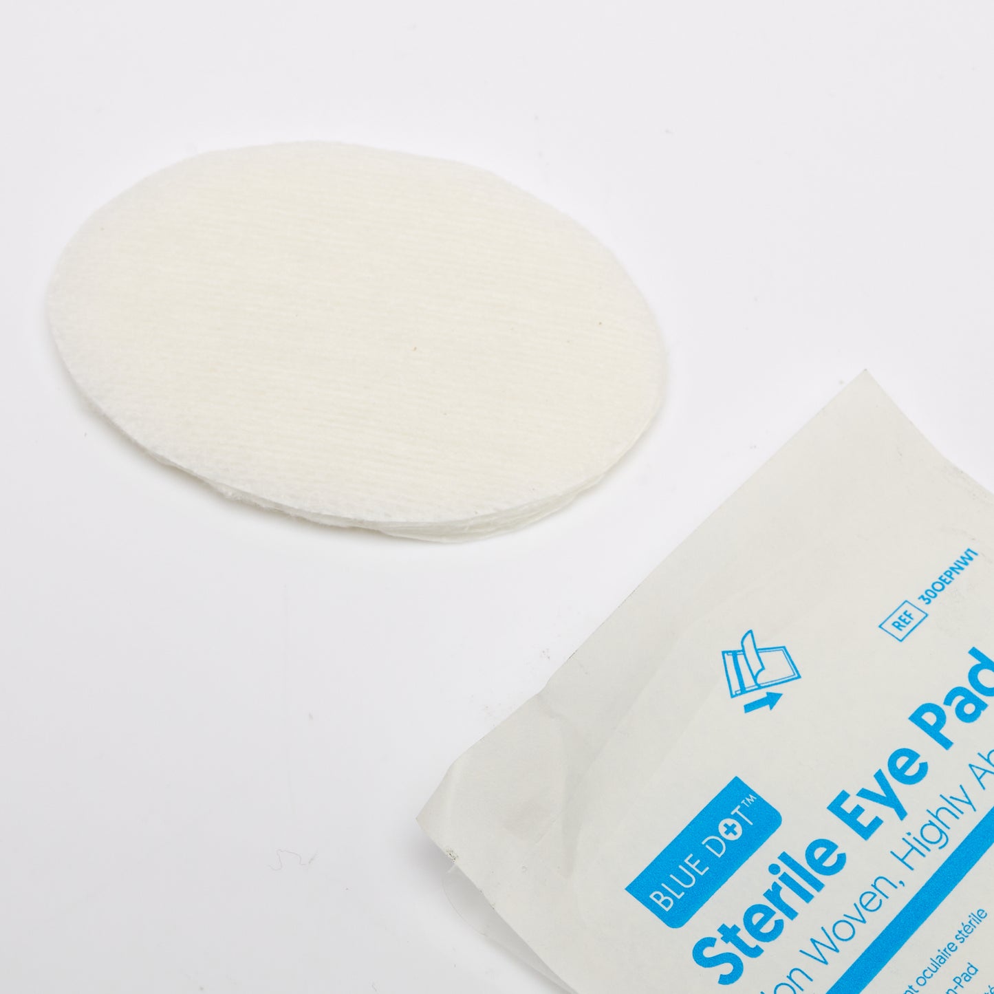 Blue Dot Non-Woven Eye Pad (Pack of 10) packaging 