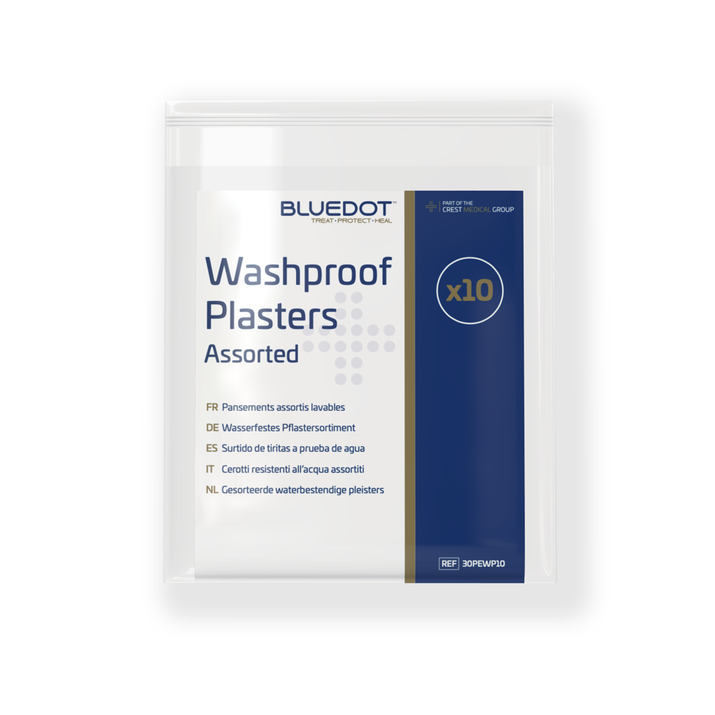 Blue Dot Assorted Washproof Plasters (Bag 10)