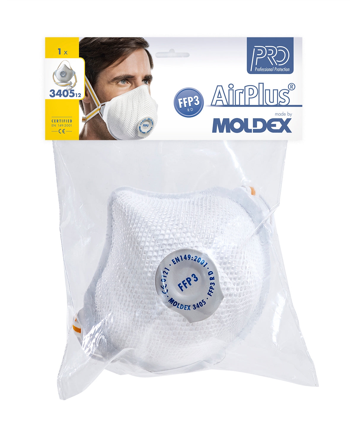 Moldex AIR Plus FFP3 RD Valved Retail Pack - DaltonSafety
