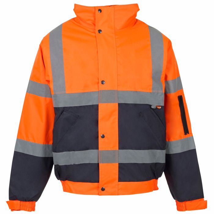 Supertouch Mens Hi-Vis Class 2 - 2 Tone Bomber Jacket