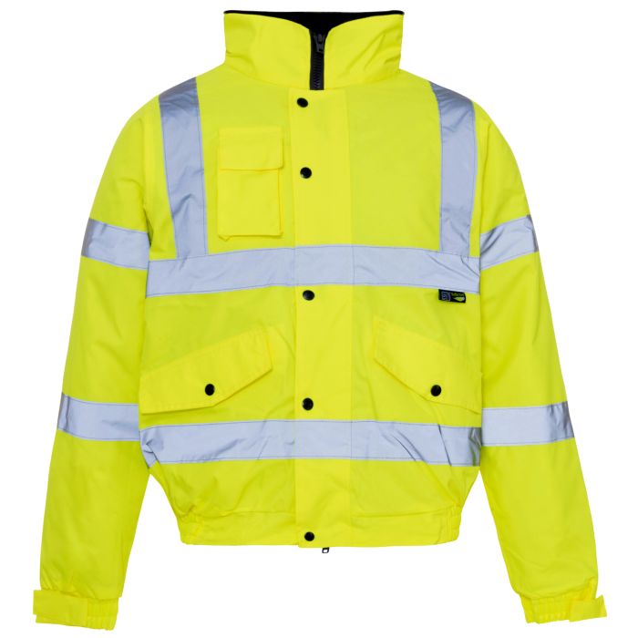 Supertouch Mens Hi-Vis Class 3 Standard Storm Bomber Jacket - Dalton Safety 