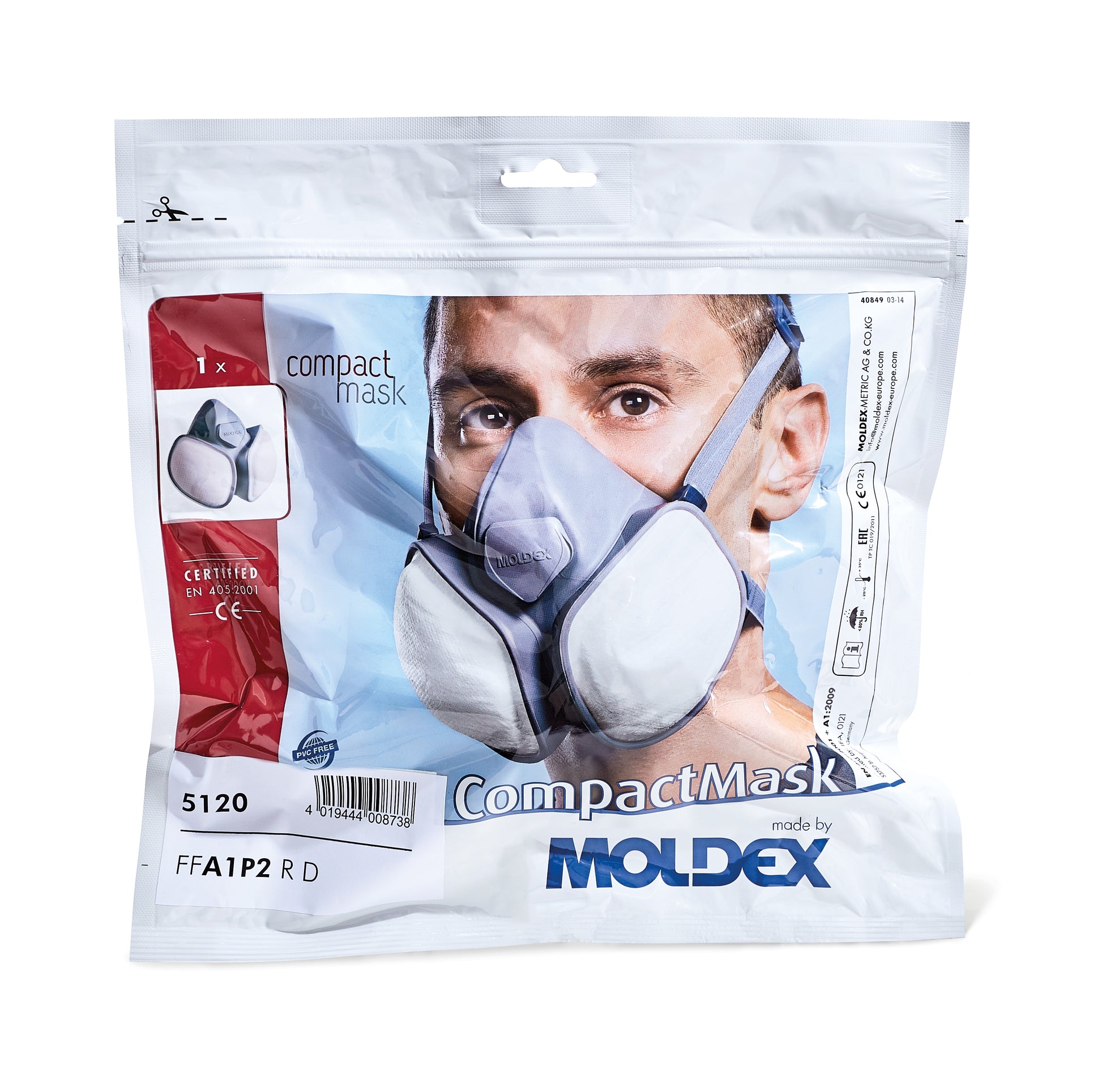 Moldex 5120 Compact Mask FFA1P2 - DaltonSafety