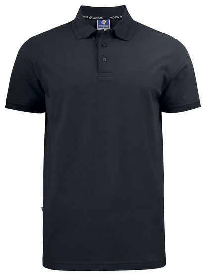 United Brands 2021 Pro-Job Mens Pique Polo - Dalton Safety - Black 