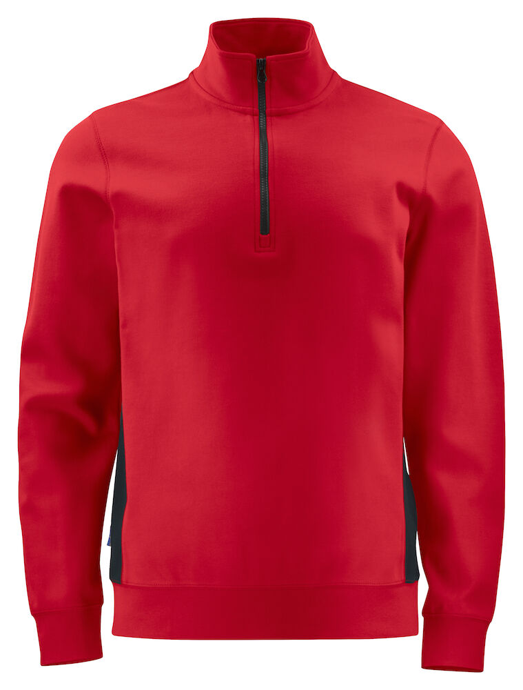 Red Mens Quarter Zip Sweatshirt