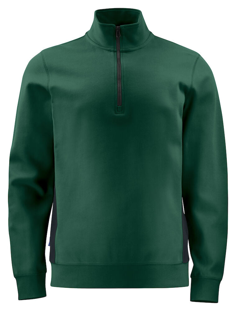 Forest Green Mens Quarter Zip Sweatshirt