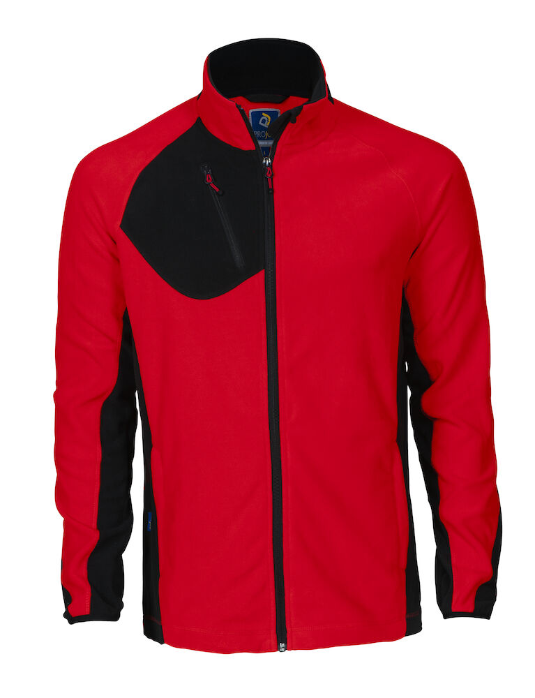 United Brands 2325 Pro-Job Mens Microfleece Jacket - Dalton Safety - Red