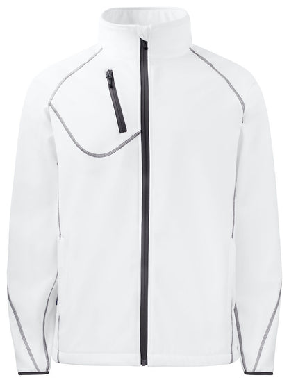 United Brands 2422 Pro-Job Mens Softshell jacket - Dalton Safety - White 
