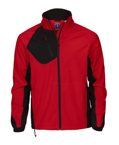 United Brands 2422 Pro-Job Mens Softshell jacket - Dalton Safety - Red 