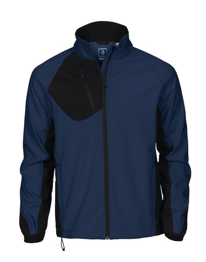 United Brands 2422 Pro-Job Mens Softshell jacket - Dalton Safety - Navy Blue 