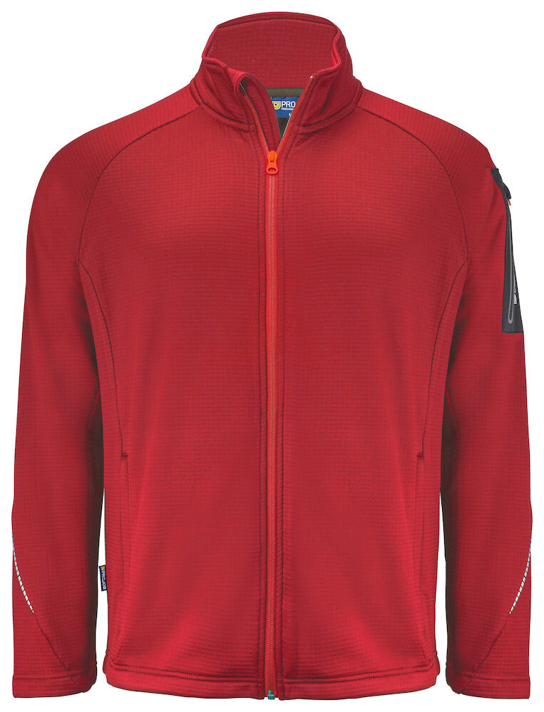 3319 Pro-Job Mens Microfleece Jacket - Dalton Safety - Red