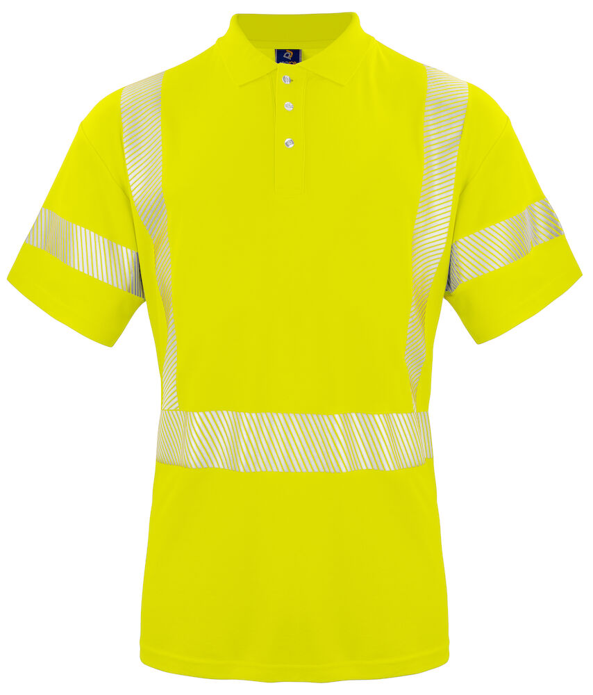 6015 Pro-Job Mens Pique Hi-Vis Class 3/2 Polo Shirt