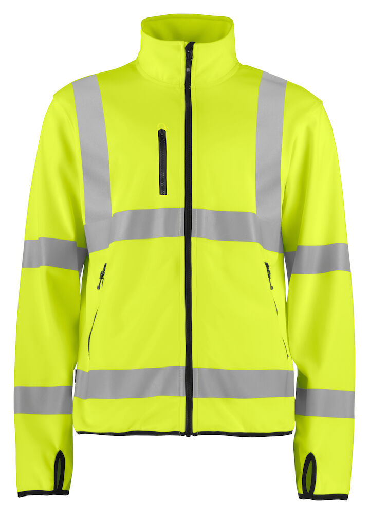 United Brands 6105 Pro-Job Mens Hi-Vis Class 3 Light Softshell Jacket - Dalton Safety 