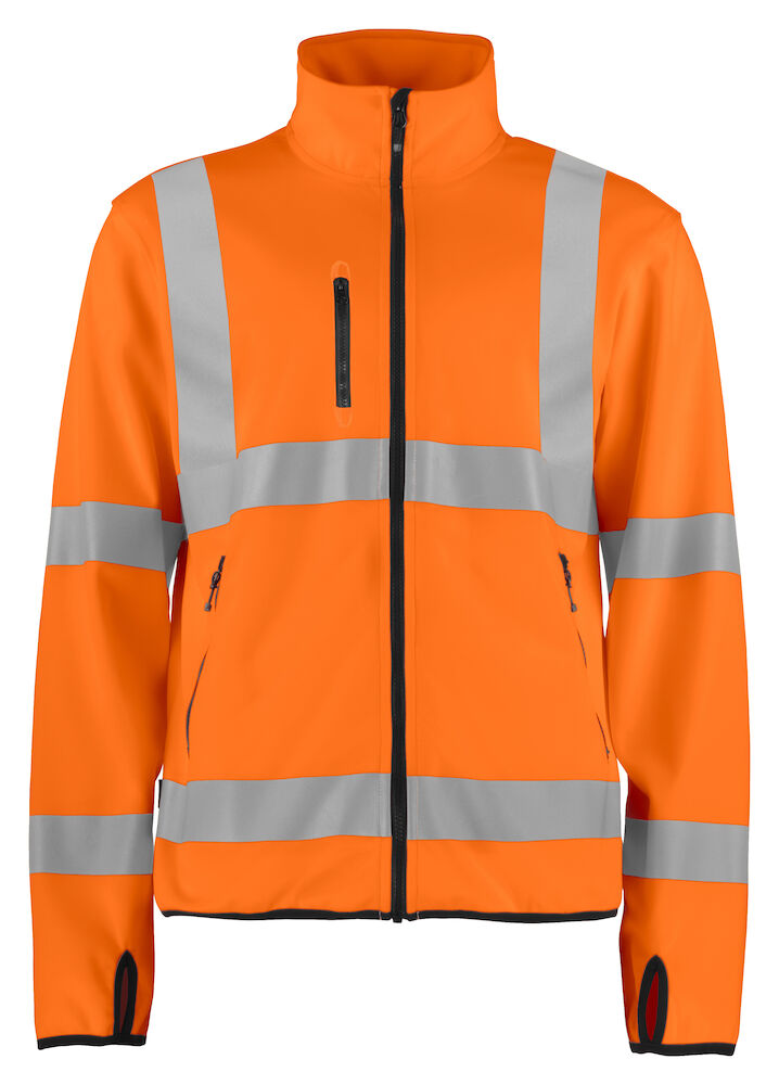 6105 Pro-Job Mens Hi-Vis Class 3 Light Softshell Jacket