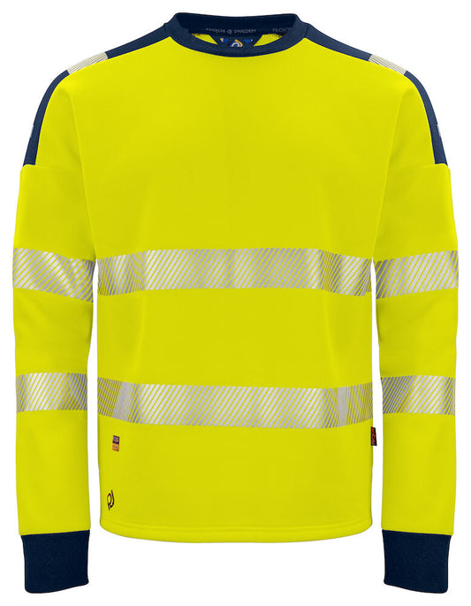 United Brands 6108 Pro-job Mens Hi-Vis Class 3/2 Sweatshirt - Dalton Safety 