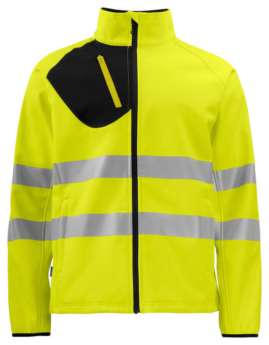 6432 Pro-Job Mens Hi-Vis Class 3/2 Softshell Jacket