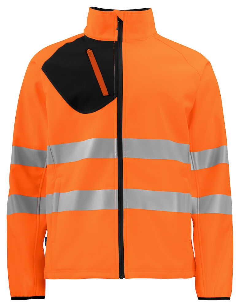 6432 Pro-Job Mens Hi-Vis Class 3/2 Softshell Jacket