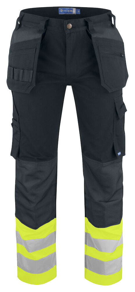 6530 Pro-job Mens Hi-Vis Class 1 Trousers