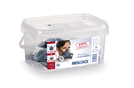 Moldex 7000 Series Pre assembled mask in resealable box A1 P2 R D size M - DaltonSafety