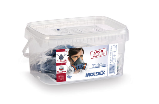 Moldex 7000 Series Pre assembled mask in resealable box A2 P3 R D size M - DaltonSafety