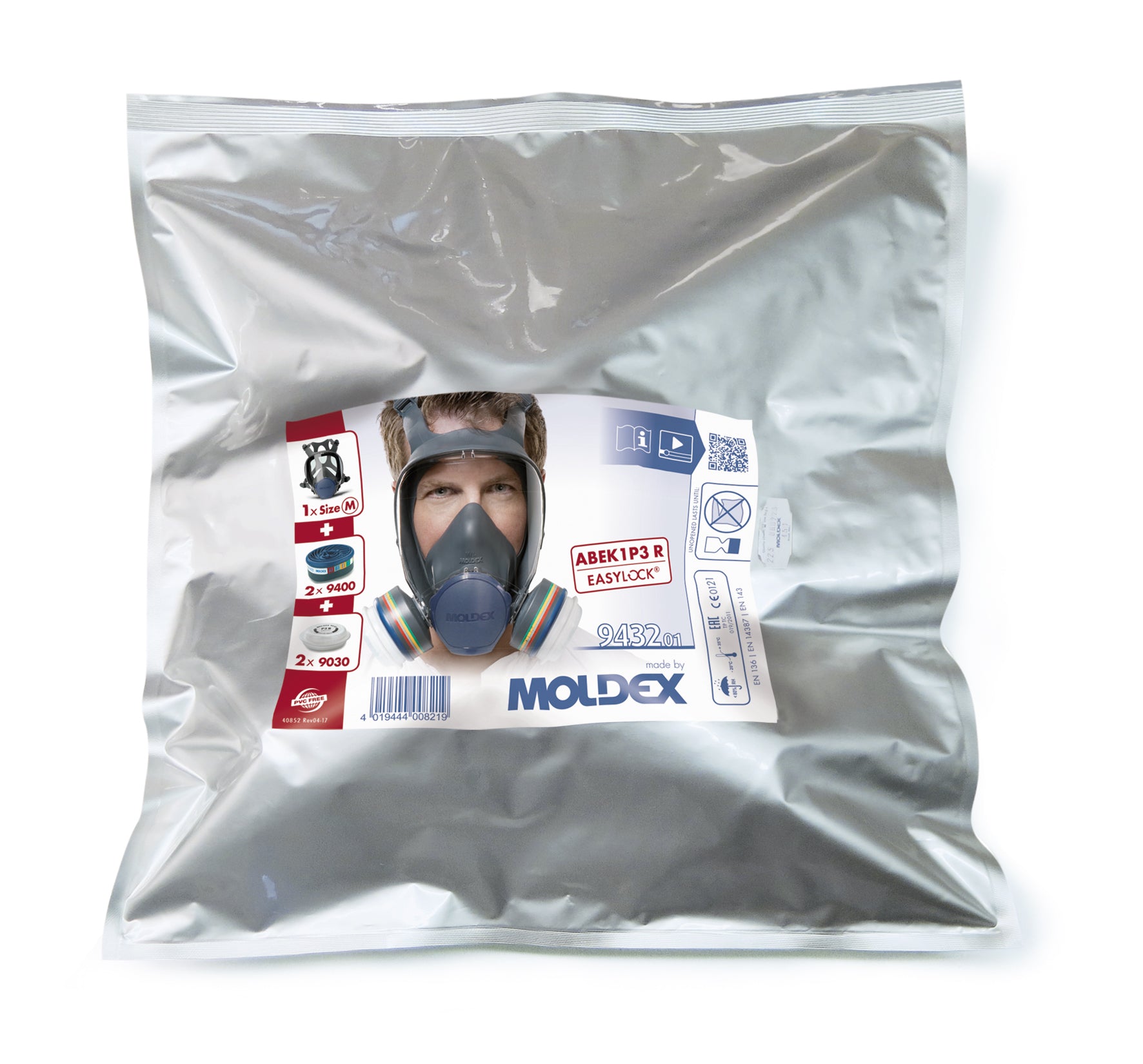 Moldex 9000 Series Pre-assembled Full Face Mask ABEKP3 (Size M) - DaltonSafety
