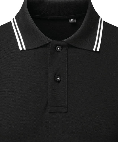 Mens Classic Fit Tipped Polo