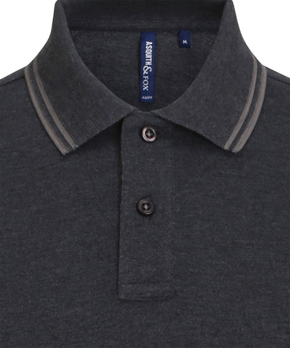 Mens Classic Fit Tipped Polo